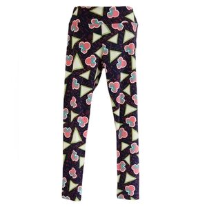 LuLaRoe Rare‎ Disney Minnie Mouse & Geometrical Womens Leggings Work Out Pants